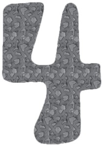 Cyfra na 4 - wysokość 120 mm