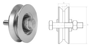 Rolka jezdna "V" fi 68x20 mm 