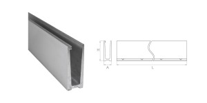 Profil aluminiowy do szyby 8-21,5 mm