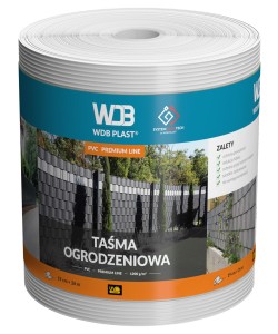 Taśma ogrodzeniowa 19cm x 26mb - biała WDB PLAST