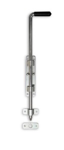 Rygiel wąski do bramy, furtki, drzwi - ocynk - 420 mm