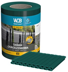 Taśma ogrodzeniowa 19cm x 35mb - zielona
