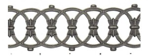 Rozeta żeliwna 870x150 mm