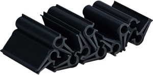 Klipsy do taśmy ogrodzeniowej WDB PLAST PREMIUM LINE 47,5mm - 20 sztuk - czarny RAL 9005