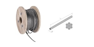 Linka ze stali nierdzewnej 7x19 mm fi 5 mm
