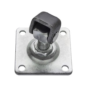 Zawias regulowany M16 z szyldem 80x80x3 - jarzmo bez ocynku