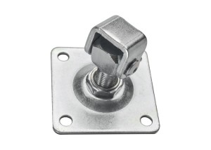 Zawias regulowany M20 z szyldem 100x100x4