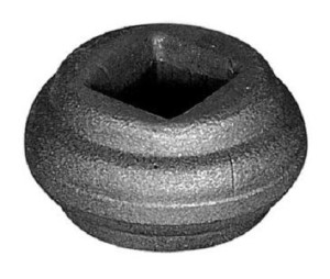 Przekuwka kuta 25x45 mm z otworem 21x21 mm