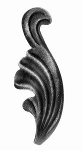 Liść kuty prawy 190x60 mm