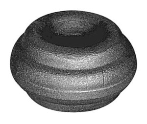 Przekuwka kuta 25x35 mm z otworem fi 12,5 mm 
