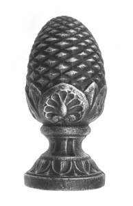 Gałka kuta 210x110 podstawa fi100 mm