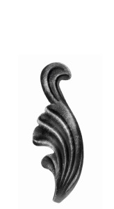 Liść kuty prawy 110x40 mm
