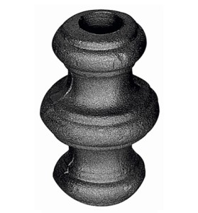 Przekuwka kuta 67x45 mm z otworem fi16,5 mm
