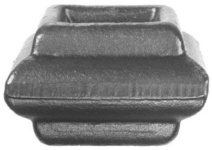 Przekuwka kuta 35x55 mm z otworem 25,5x25,5 mm